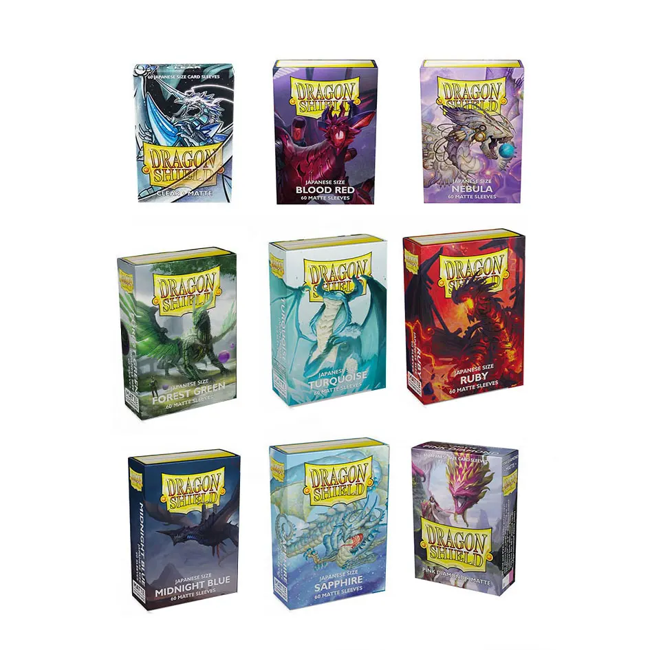 Dragon Shield 60 Pz/Scatola Ygo Game Cards Sleeves Playing For Japanese Yu-Gi-Oh Small Size Mini Board Game Cards Protector Cover