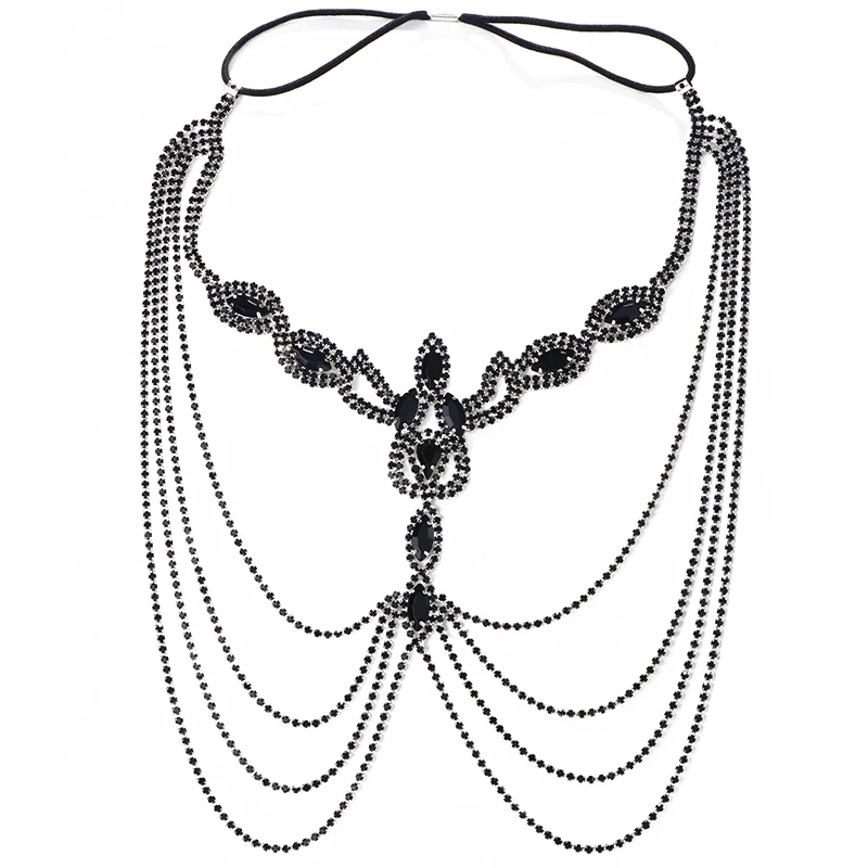 Black rhinestone mask makeup party nightclub hair accessories For sexy women