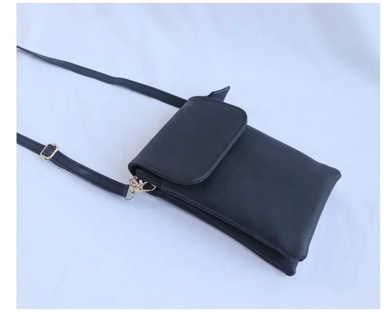 Fashion Women Crossbody Bag PU Leather Mobile Phone Purse Bags Solid Flap Messenger Bag Small Female Shoulder Handbag crossbody bag,women shoulder bag,women messenger bag