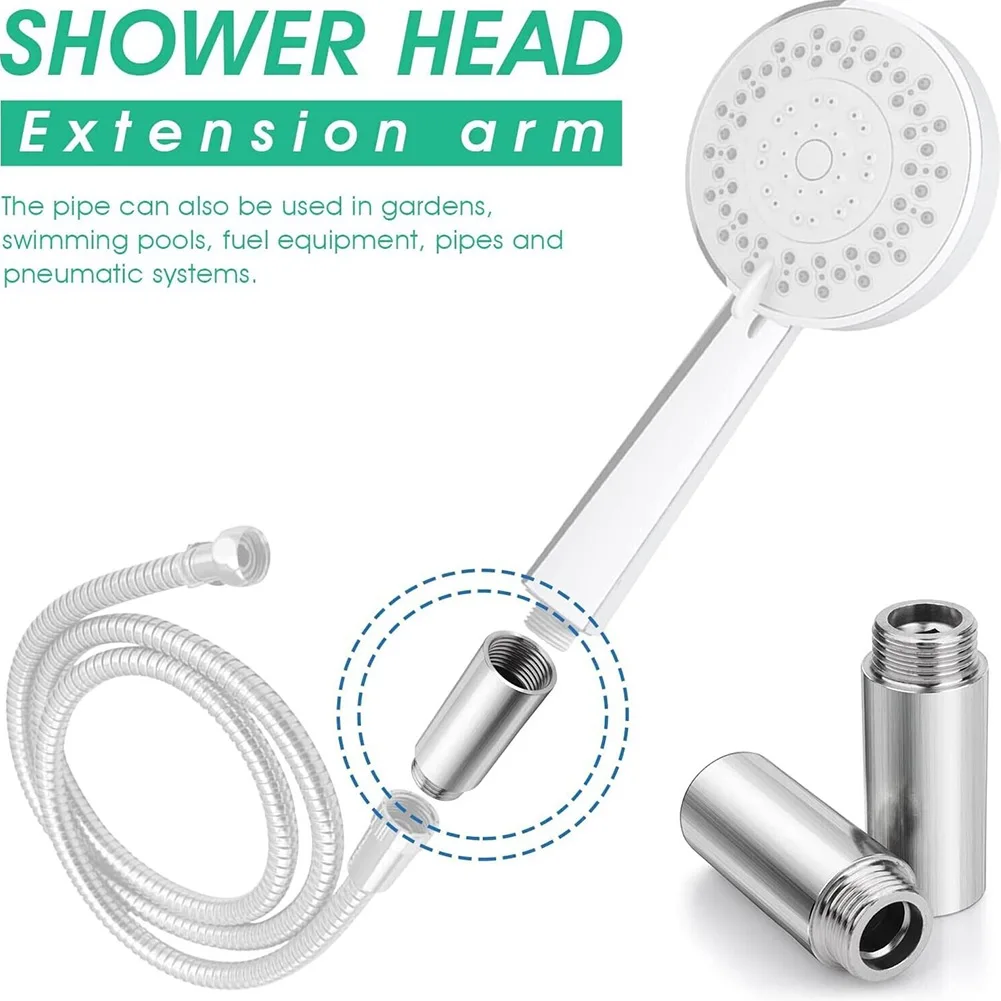 1060mmShowerHeadExtensionPipeJointStainlessSteelChromePlating