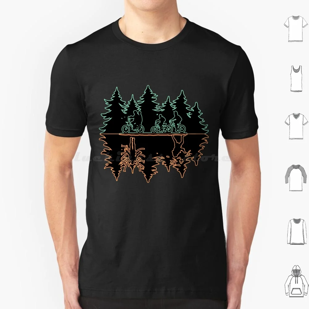 thumbnail image 1 of ( The Upside Down ) 2 T Shirt 6xl Cotton Cool Tee Things Stranger Will Byers Mike Eleven Lucas Dustin 80s Hawkins Netflix 1980s, 1 of 4