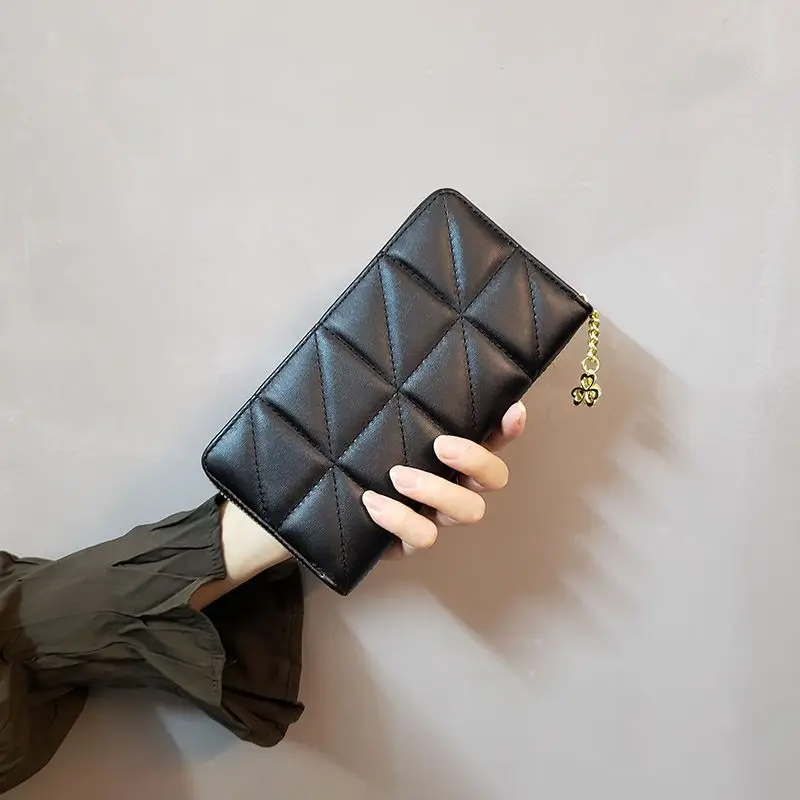 2024 New Lingplaid Women's Wallet Women's Long Versatile Wallet Fashion Card Bag Handbag Money Clip Zipper Wallets