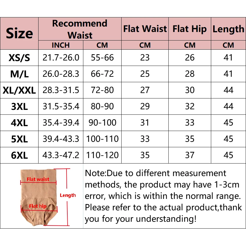 Women High Waist Tummy Control Panties Shapewear Belly Slimming Underwear Butt Lifter Cincher Briefs Body Shaper