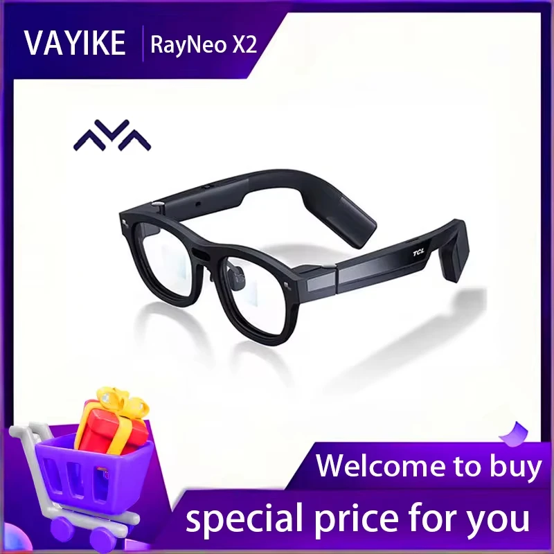 2025 New TCL RayNeo X2 AR Glasses Binocular Full-Color Display 1080P XR Glasses Intelligent Translation Real-Time Navigation！！