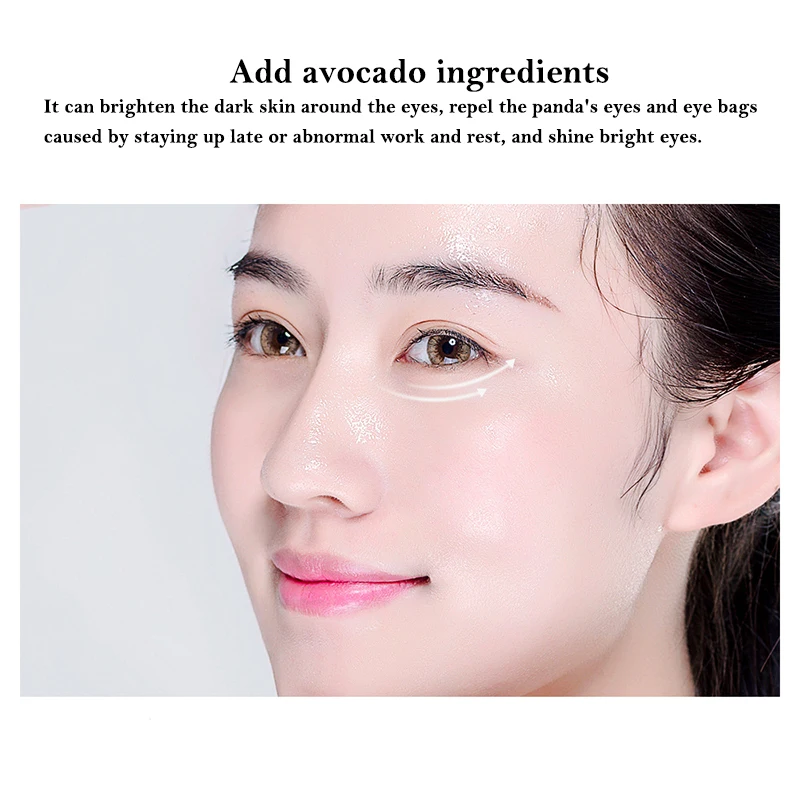 60pcs Avocado Collagen Eye Mask Moisturizing Gel Eyes Masks Eye Patches Remove Dark Circles Firming Eyes Korean Skin Care 5