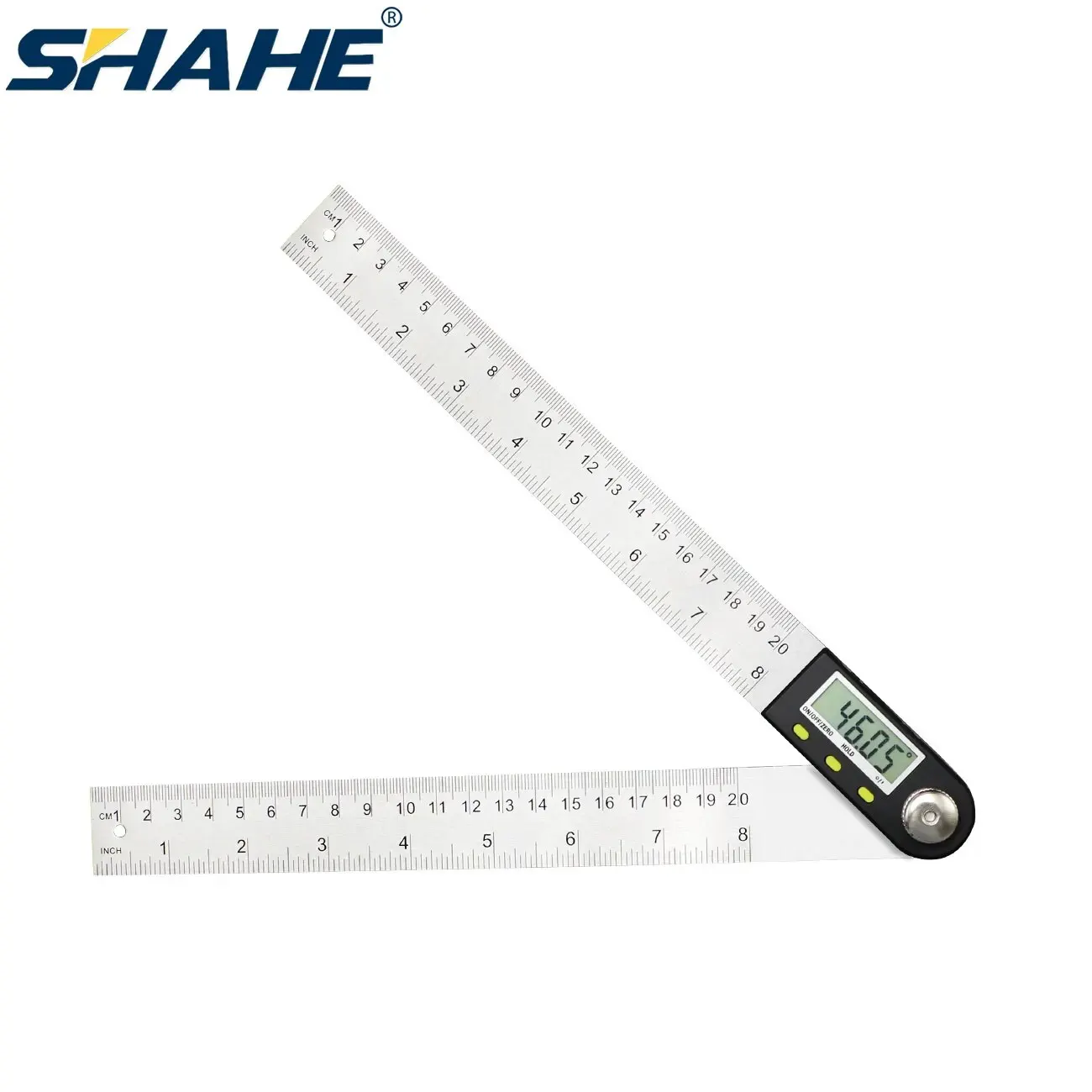 Digital Angle Protractor Shahe 0-200/300mm Digital Protractor Angle Ruler Electron Goniometer Angle Finder Meter Gauge Measuring Tools