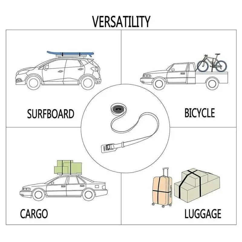 Cargo Straps Cargo Tie Down Strap Lashing Strap Tie Down Straps Luggage Strap 2pcs 2/3/4/5m*2.5cm Tie Down Strap Strong Ratchet Belt Luggage Bag Cargo Lashing With Metal Buckle