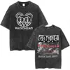 Radiohead Rock Band OK Computer Vintage Washed T-shirt Men Women Fashion Hip Hop T Shirts 100% Cotton Casual T-shirts Streetwear 2