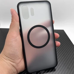 Ultra Slim Shockproof Magnetic Case - Hard Back with Soft TPU Frame, Anti - Scratch Protective Shell - Nothing Phone (1) (Magnetic Matte)