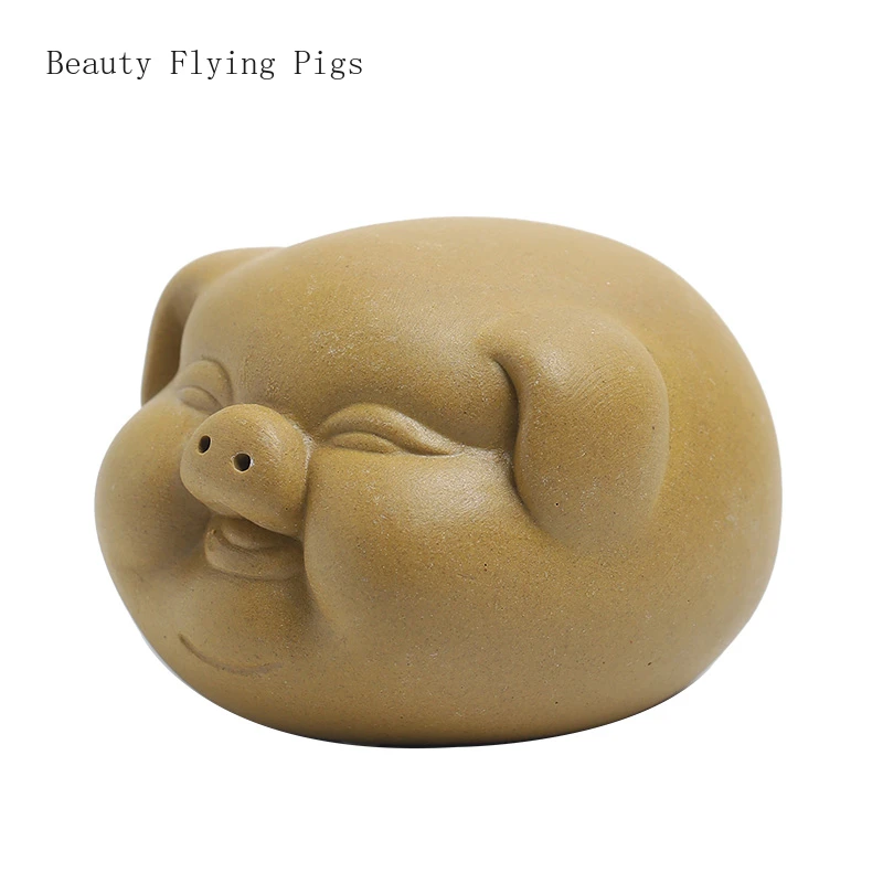 5X3.3Cm Modern Creative Ceramic Piggy Decoration Home Office Study Tea Room Desktop Tea Play Tea Pet Decoration