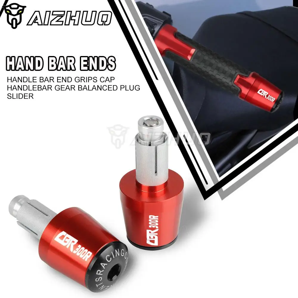 

For Honda CBR300R 2014-2018 CBR 300 R 2022 2021 2020 2019 CBR300 300R Motorcycle Handlebar Grips Silder Plug Caps Handle Bar End