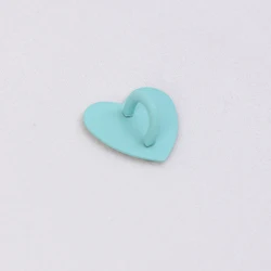 Kawaii Heart Phone Charm Holder and Finger Ring Stand Accessory Collection (1Pcs Green)