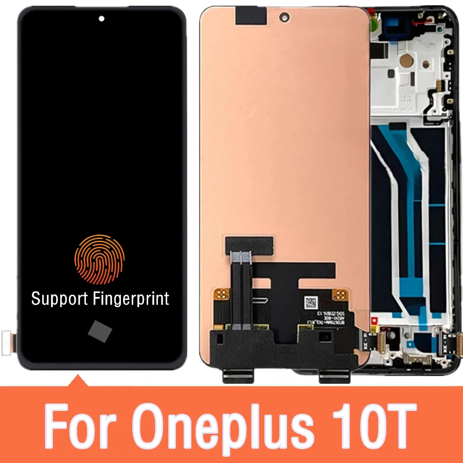 

6.7" Amoled Screen For Oneplus 10T CPH2415 CPH2413 CPH2417 LCD Display Touch Screen With Frame Replacement Digitizer Assembly