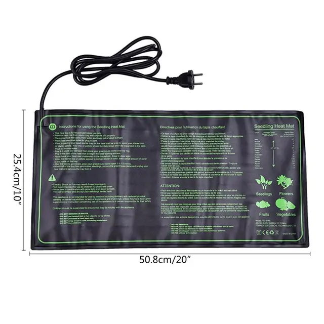 Növény Palánta Brooder Inkubátor Háziállat -Hüllők Fűtő Szőnyegpadok Eu/Usa/Uk/Au Plug