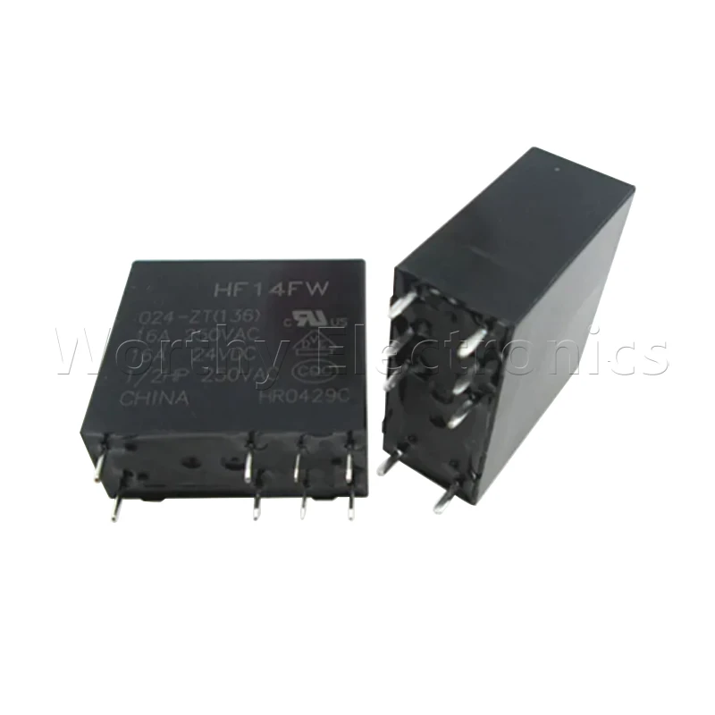 Relé 24vdc 16a 8pin Hf14fw 024-zt 136 10 Pcs Lot