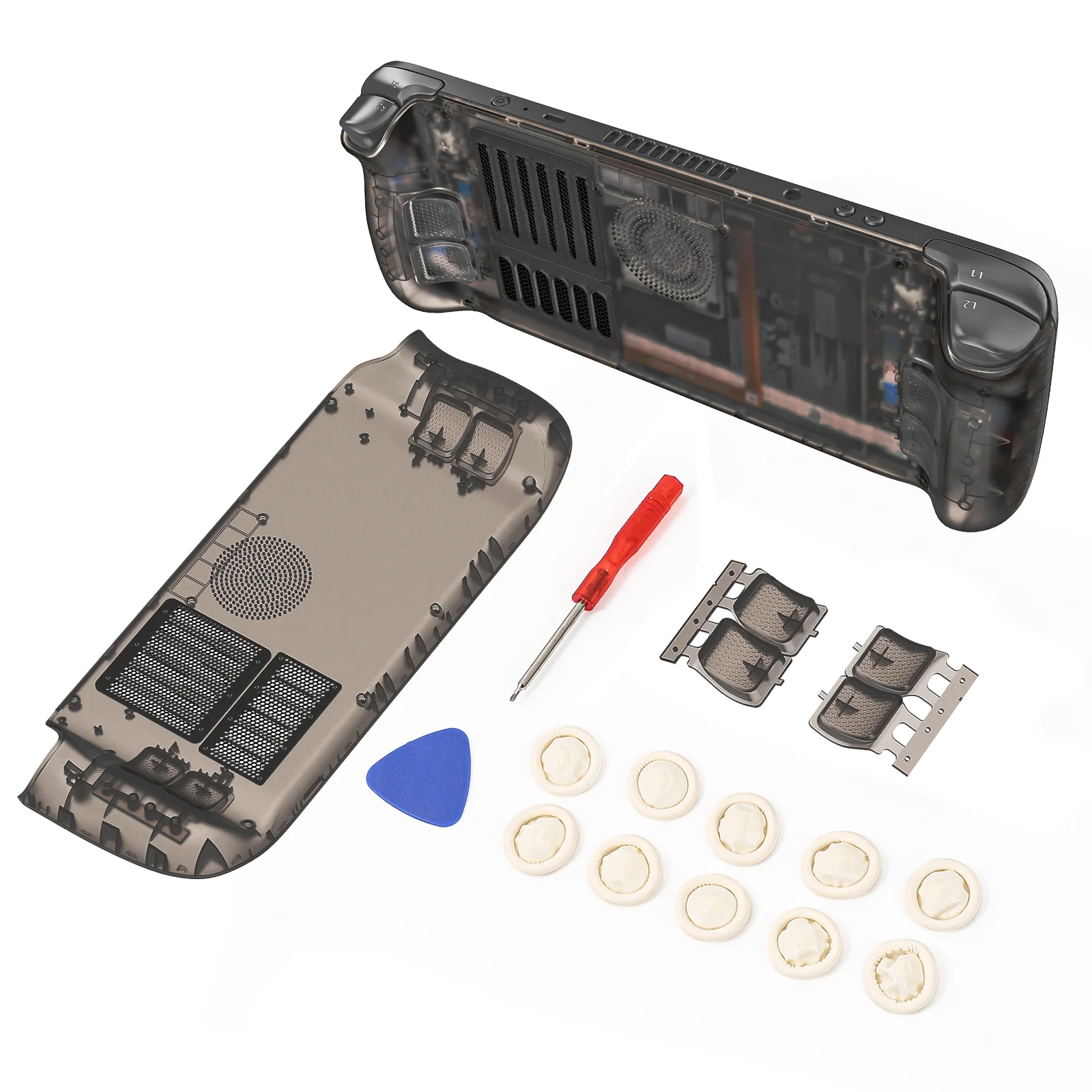 New Arrival Gaming Accessories For Steam Deck Custom Replacement Faceplate Back Plate Housing Shell for Steam Deck LCD Console 2