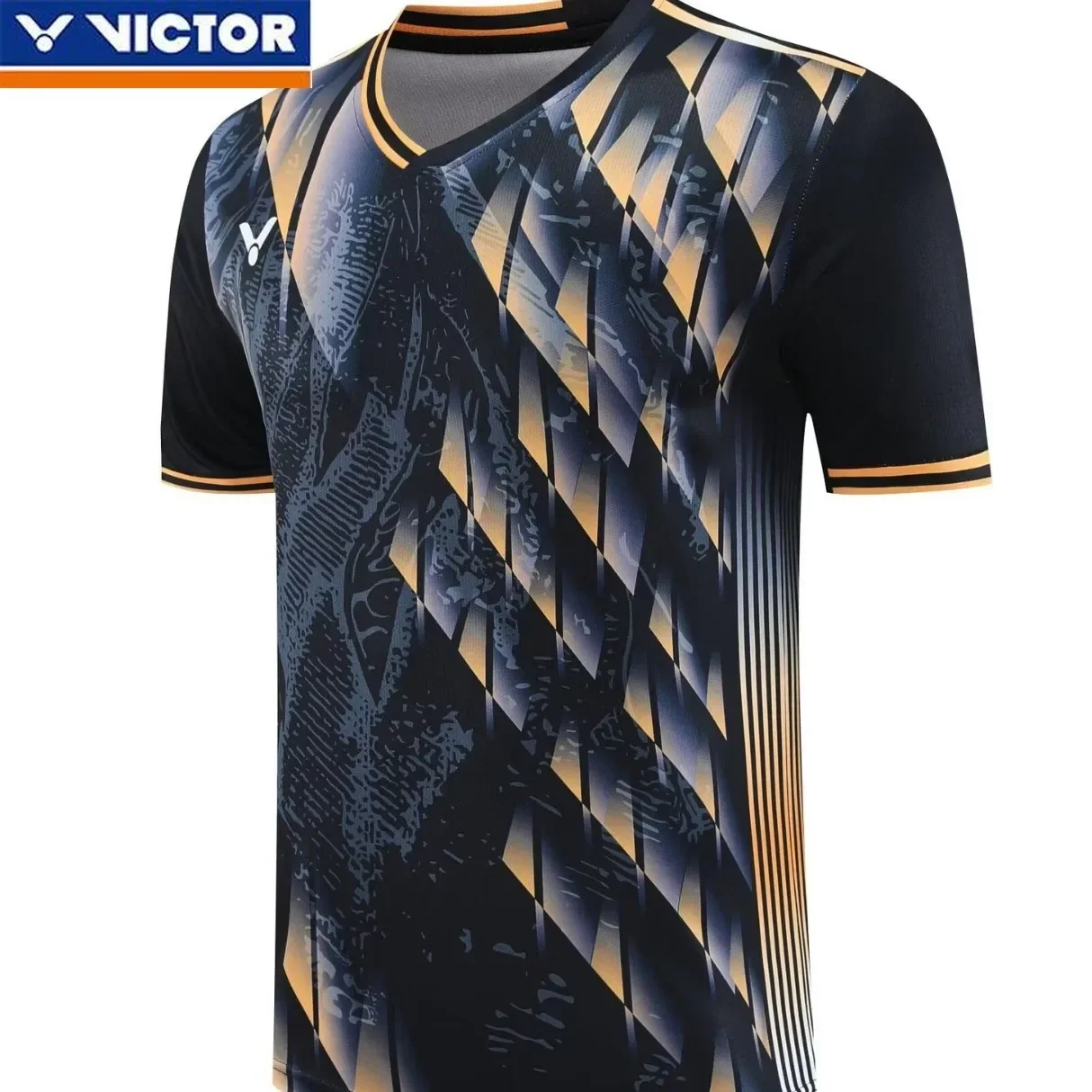 Victor New Badminton Suit Quick-drying Men's and Women's Sportswear Children's Competition Suit Breathable Short Sleeves