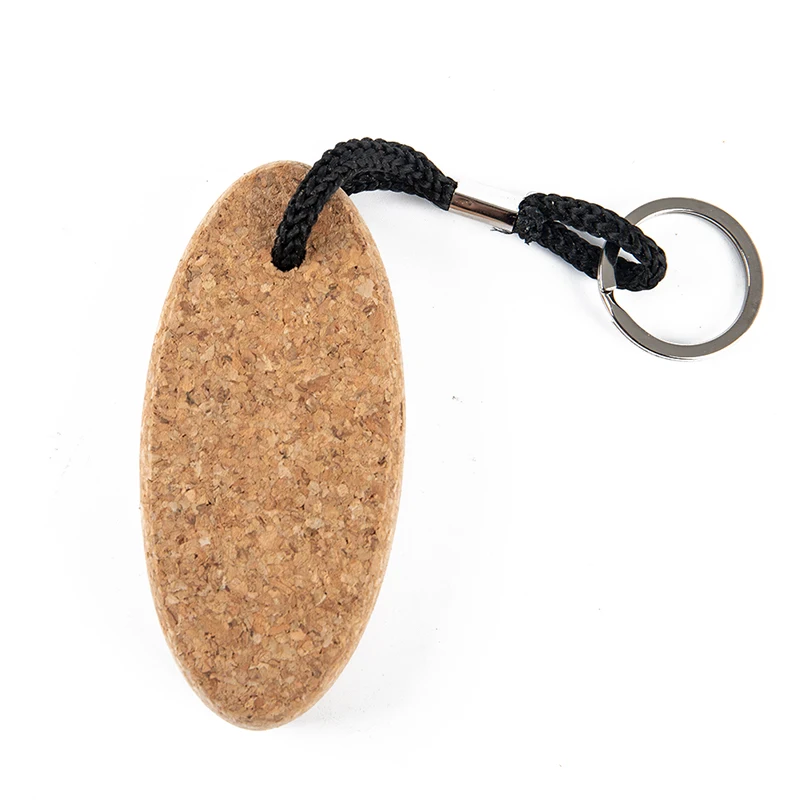 1Pc 41*90*15MM Cork Ball Keychain Floating Buoy Holder for Water Sports Beach Rowing Boats Dropshipping