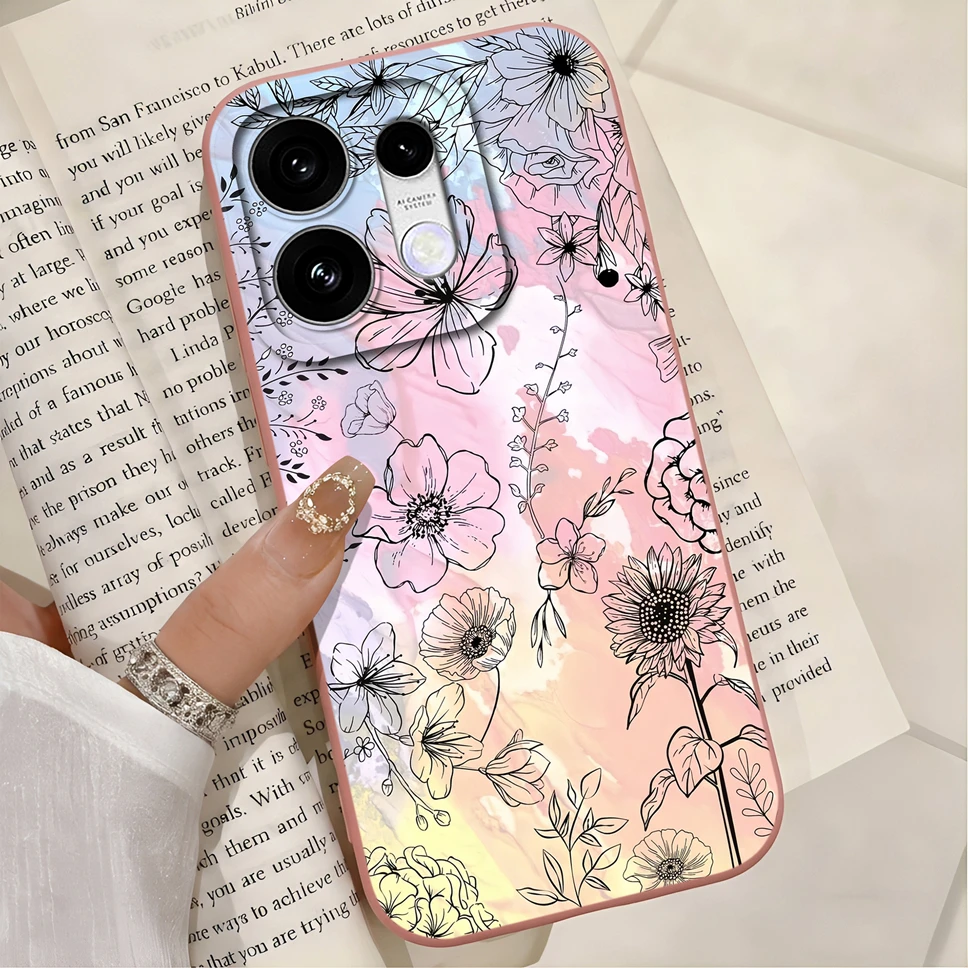 Fresh Summer Vibe Phone Case with Smooth Camera Protection and Soft Silicone Bumper
