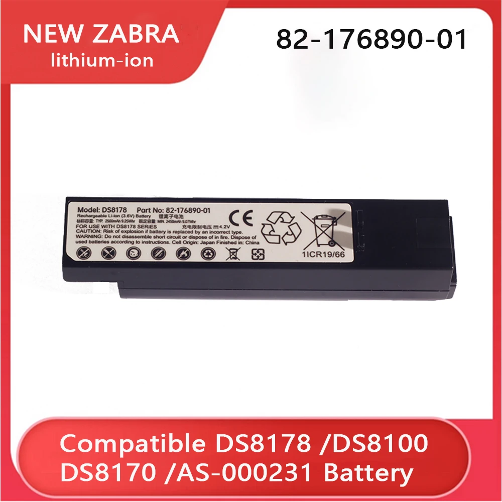 

New original replacement battery for Zebra DS8178 DS8100 DS8170 AS-000231; 82-176890-01 71-176890-01 BTRY-DS81EAB0E-00