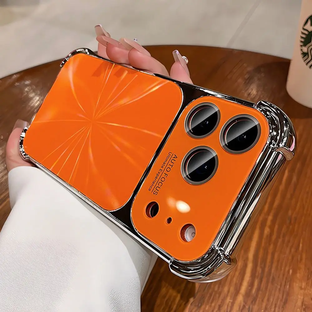Aurora Laser Shockproof Luxury Plating Bumper Case