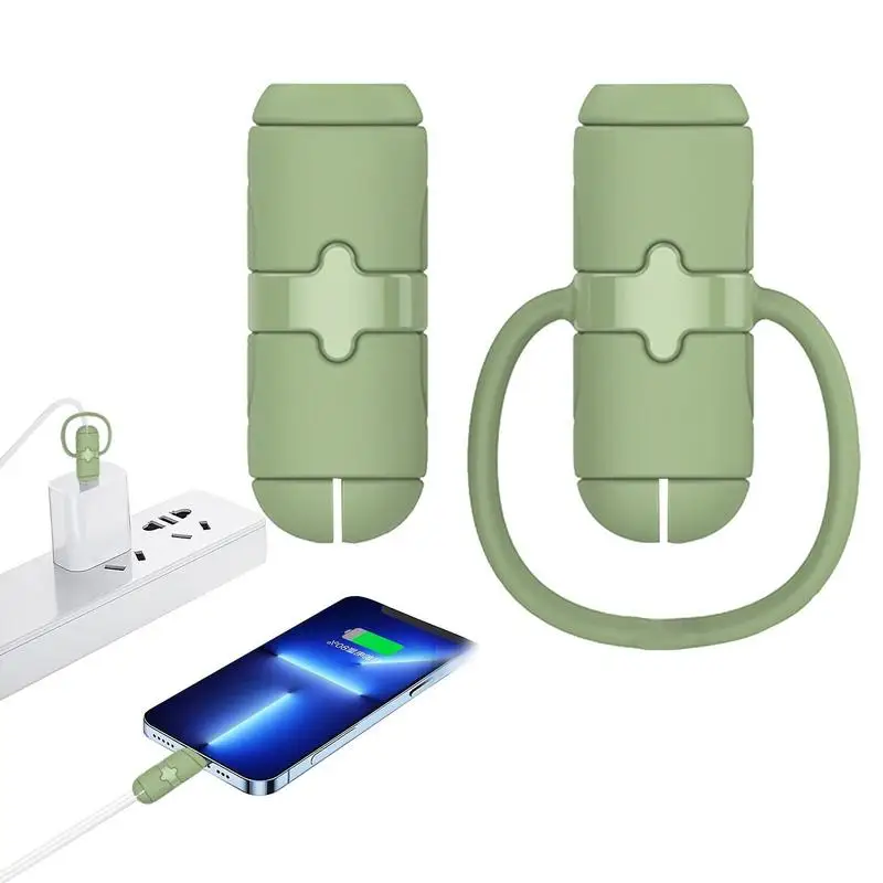 

USB Protector Charging Cable Saver Silicone Protective Cover For Cell Phone Data Cable