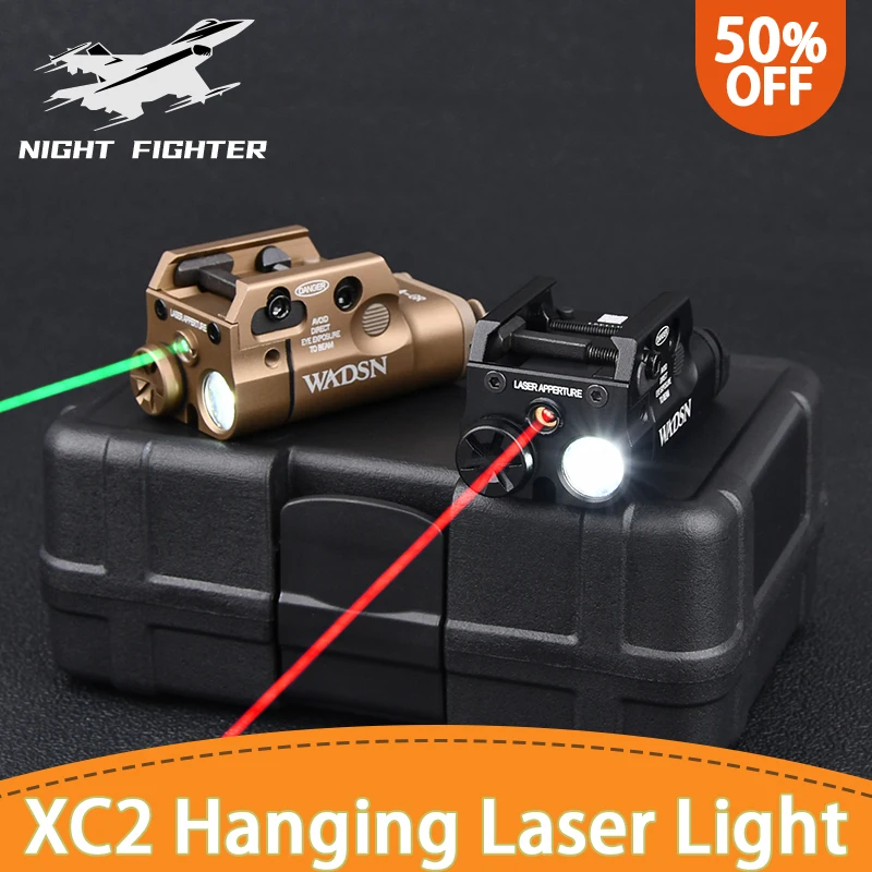 

Tactical SF XC2 Scout Light Outdoor Hunting Airsoft Gun Weapons Hanging Metal Pistol White LED Flashlight Red/Green Laser Fit 20