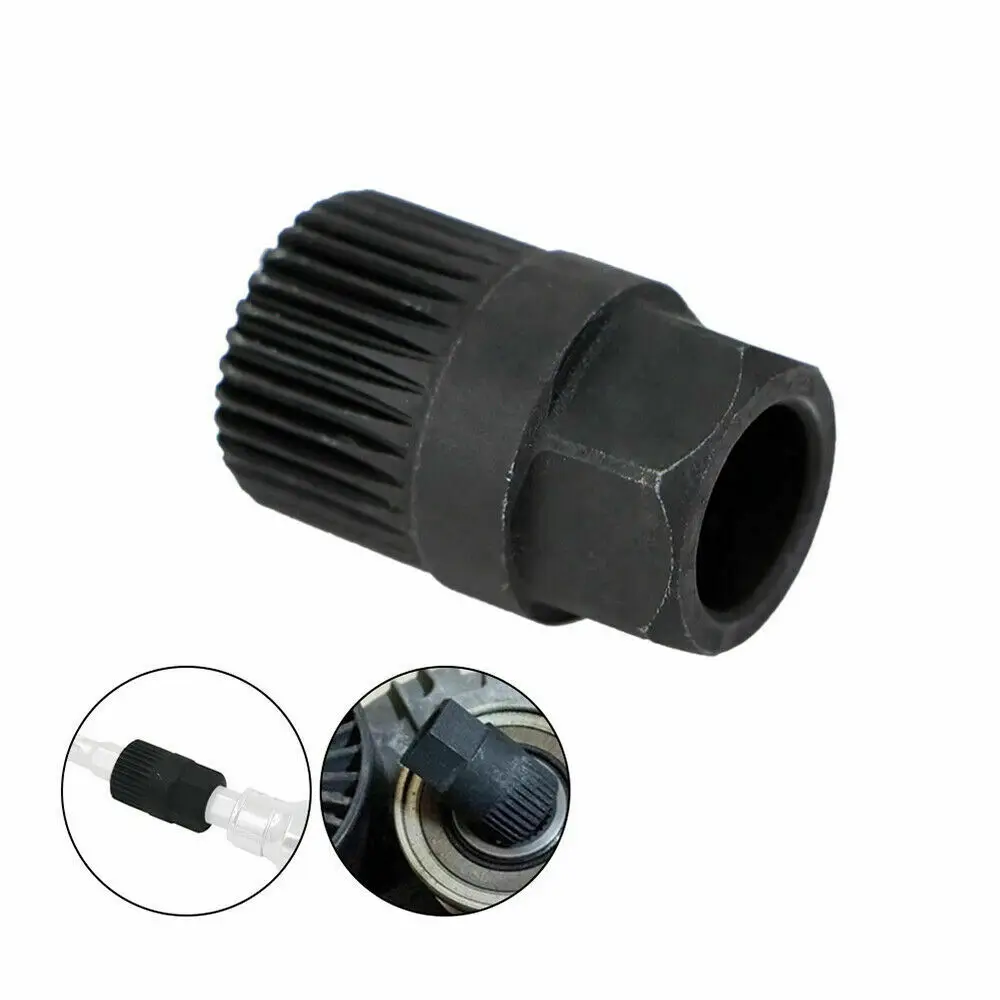 

Alternator Clutch Free Wheel Pulley Removal Tool 33-Spline Hand Disassembly Tools For Ford For BMW For V-Belt Slip Clutch Pulley