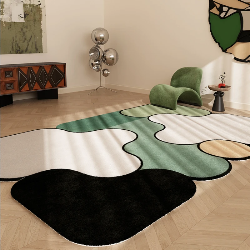 

Ins Cream Style Decorative Carpets, Advanced Light, Luxury Bedroom, Bedside Soft Carpet, Home Cloakroom, Non-Slip Rugs,