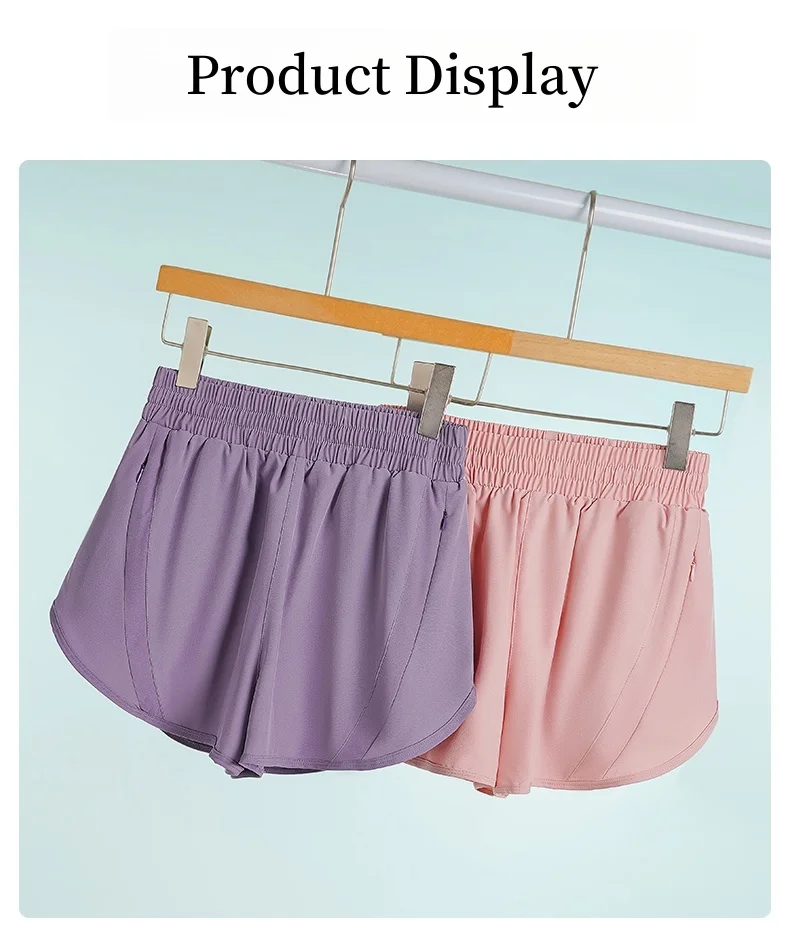 Description Picture 6 of itemDRUR Women's Running Shorts Summer 2 In 1 High Waist Quick Dry Yoga Gym Clothes Female Athletic Short Pants With Pocket Yogawear