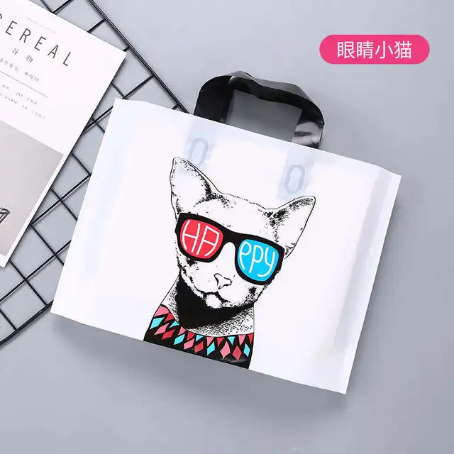 50pcs/pack Plastic Bag With Handle Flower Cartoon Gift Bag Large Shopping  Cloth Bag Party Packaging Bags - Gift Boxes & Bags - AliExpress