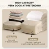 Space Saving Compression Storage Tote Bag Heavy Duty Multipurpose Rectangle Fabric Organizer for Comforters Clothes and Blankets 3