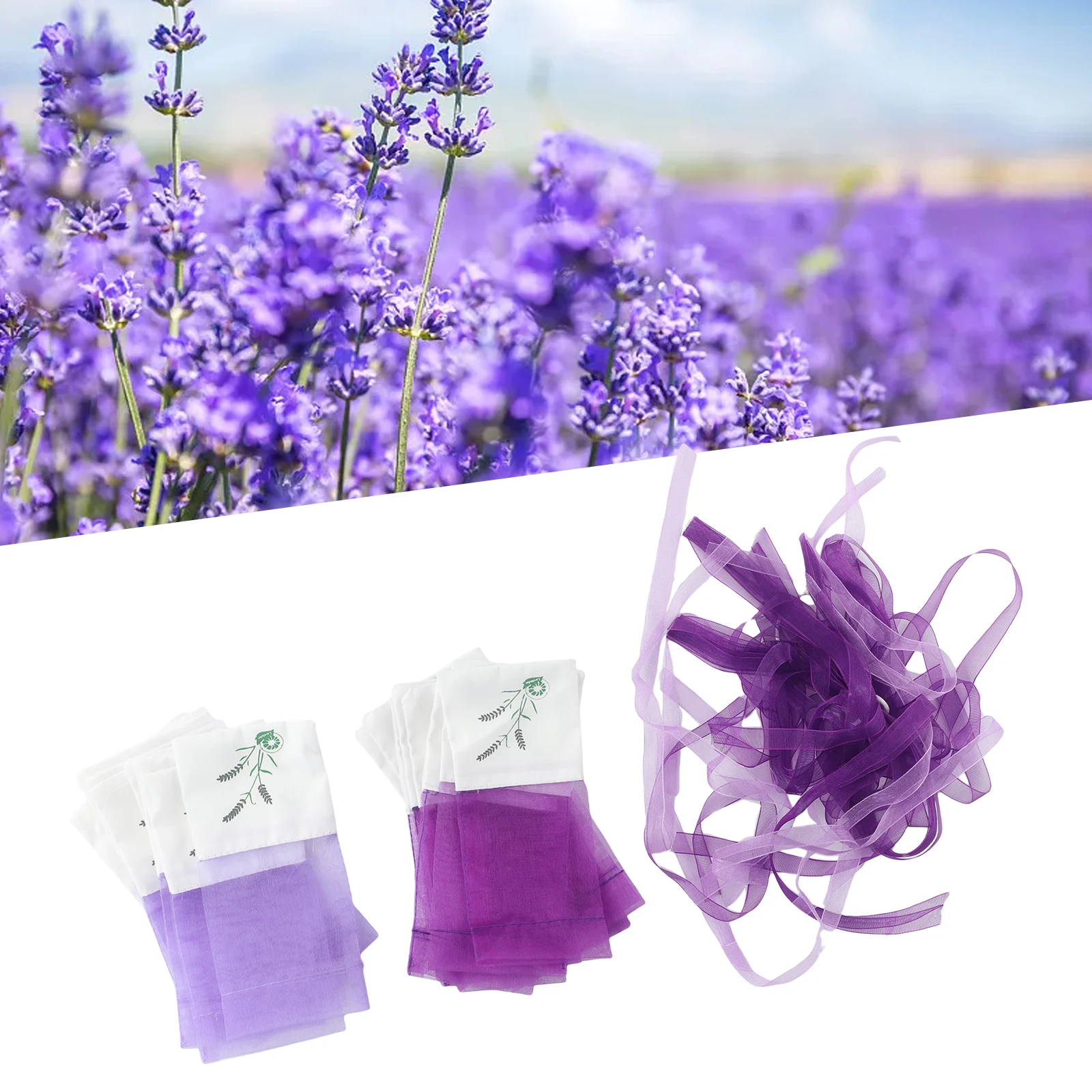 

Brand New Linen Bag Sachets Pocket Protection Purple Scent Scented 20pcs Transparent Bouquet Cabinet Durable Empty