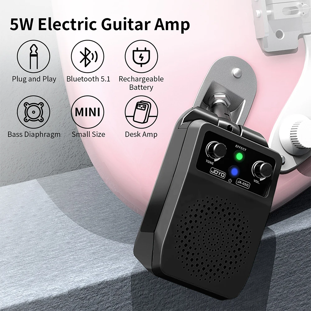 JA-05G Bass Guitar Speaker Amplifier Plug and Play Mini Amp Bluetooth Function f
