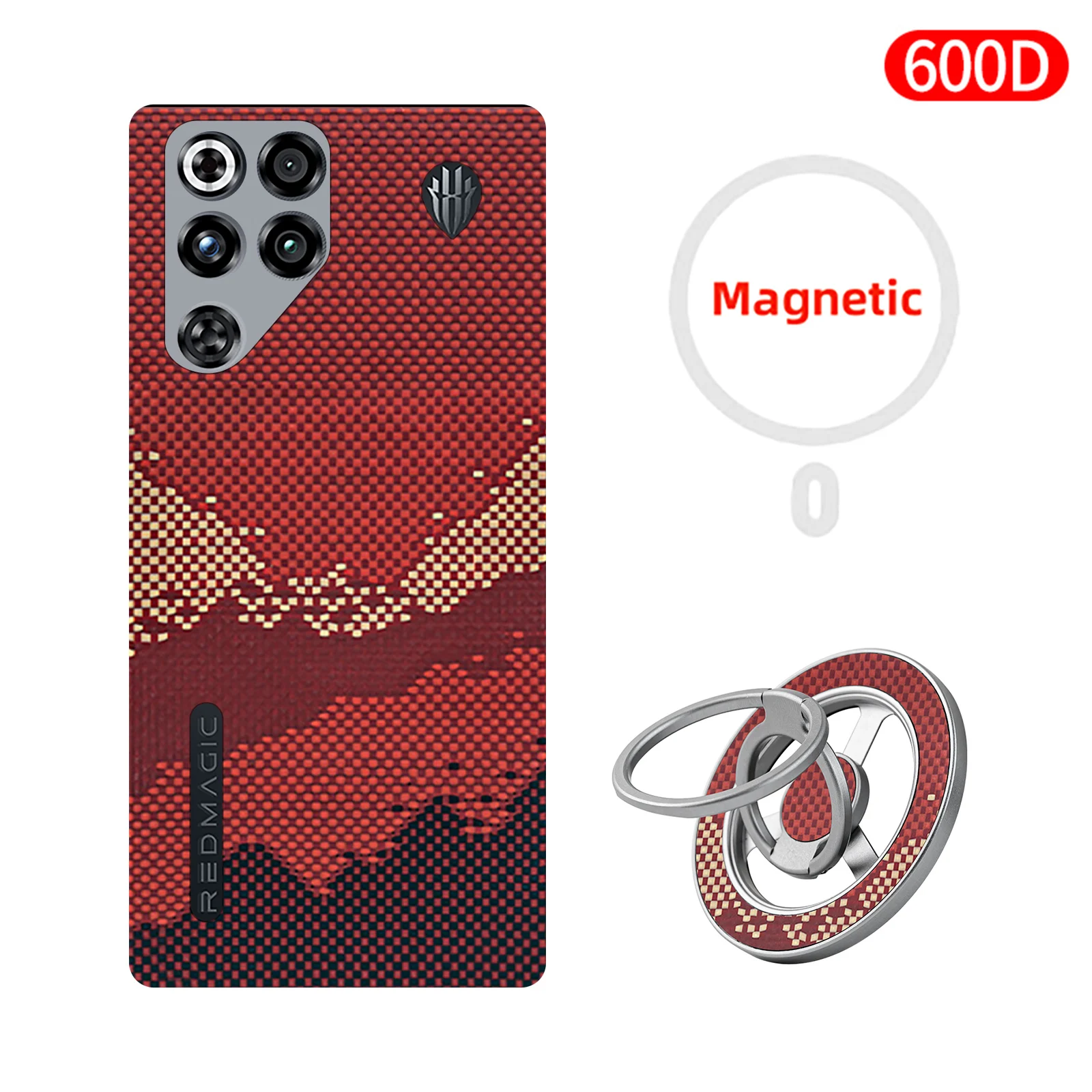 Carbon Fiber Ultra-Thin Phone Case with Aramid Fiber and Magnetic Protection