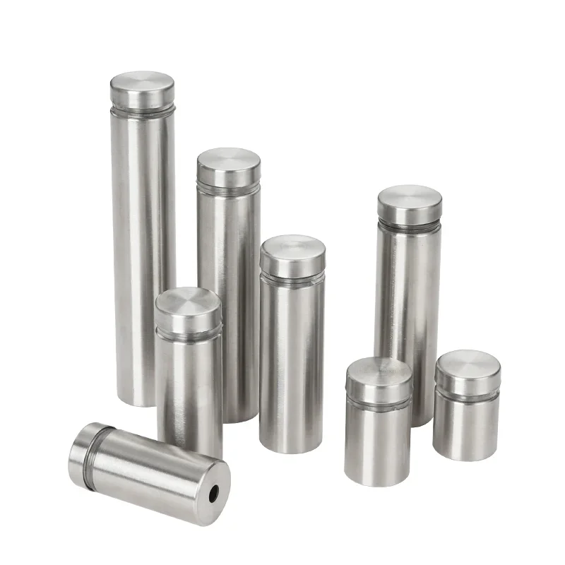 4 Stuks Roestvrijstalen Glasstandoff – Advertentieschroef, Bout, Pin, Bevestigingsset Voor Glas, Borden En Spiegels (19 X 150 Mm)