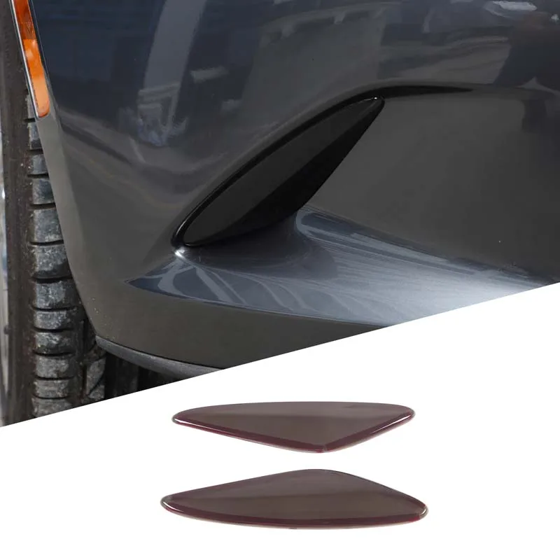 

Smoked Black Car Front Fog Light Lamp Decoration Cover Trim Stickers For Mazda MX-5 2016-2023 Exterior Accessories