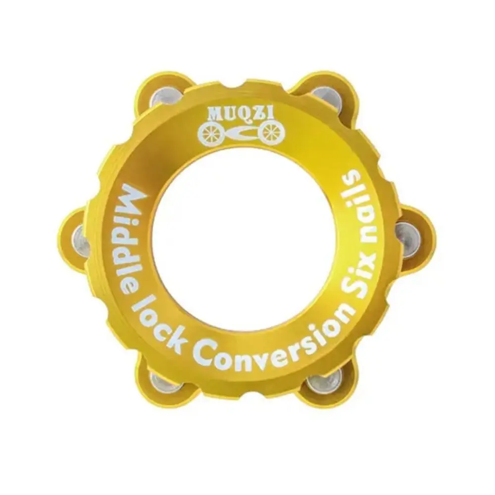6 Bolts Bike Centerlock Adapter 44mm Axis Aluminum Alloy Bike Hub Center Lock Conversion Tight Fit Anodizing Process
