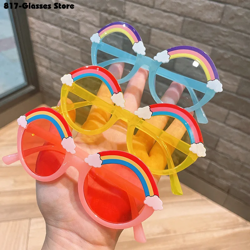 Children's Sunglasses for Boys and Girls Fashion Simplicity Cute Cartoon Rainbow Outdoor Spring Autumn Camping