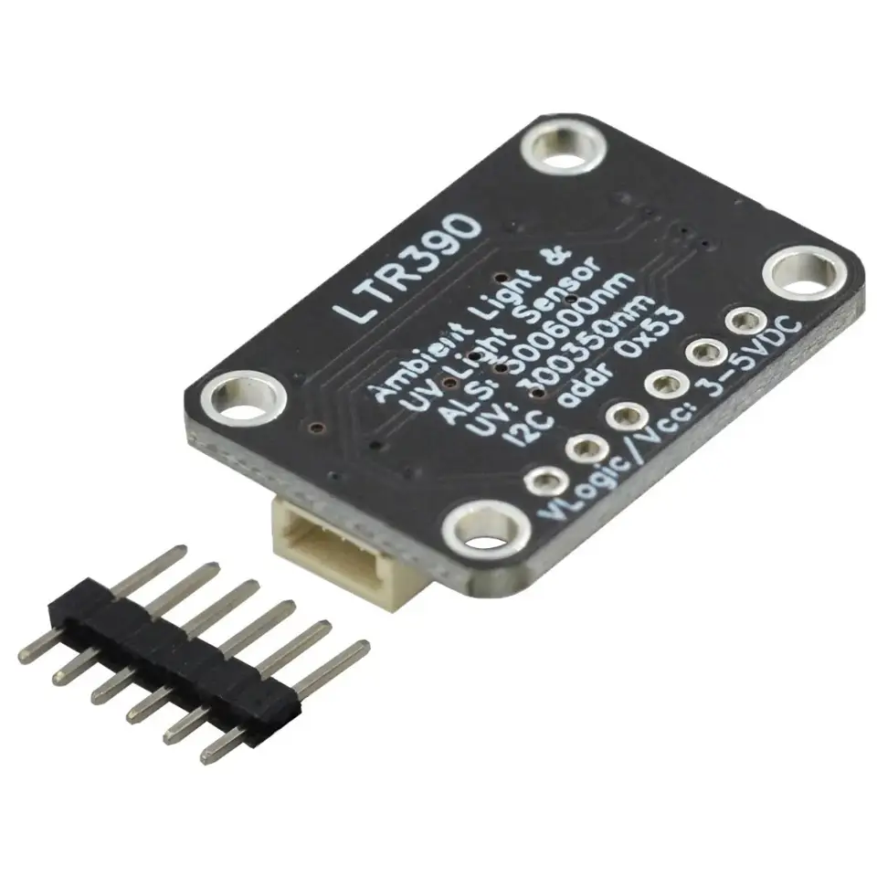 Gravity LTR390 UV Light Sensor 280nm to 430nm Support I2C UART 3.3V or 5V for Light intensity detection Weather Experime image 2