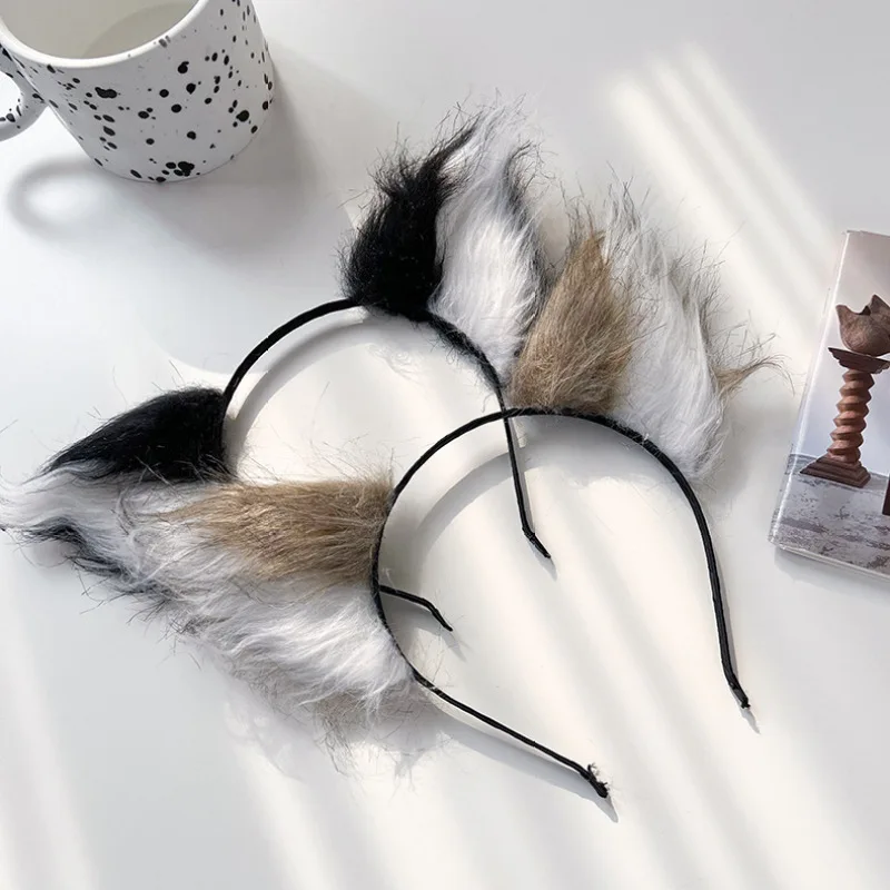 2 Diademas De Orejas De Zorro De Peluche Sintético – Accesorios Para Disfraces, Fiestas Y Cosplay, Talla única