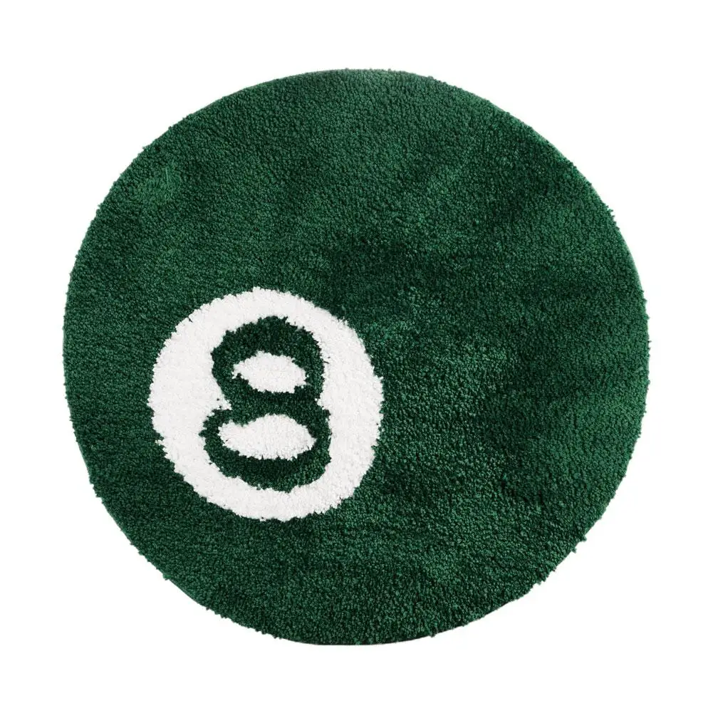 할로윈 8 볼 러그 실내 홈 장식, 으스스한 공포 매트, 부드러운 할로윈 8 볼 악센트 영화 라운드 러그 선물 터프팅 O4H5