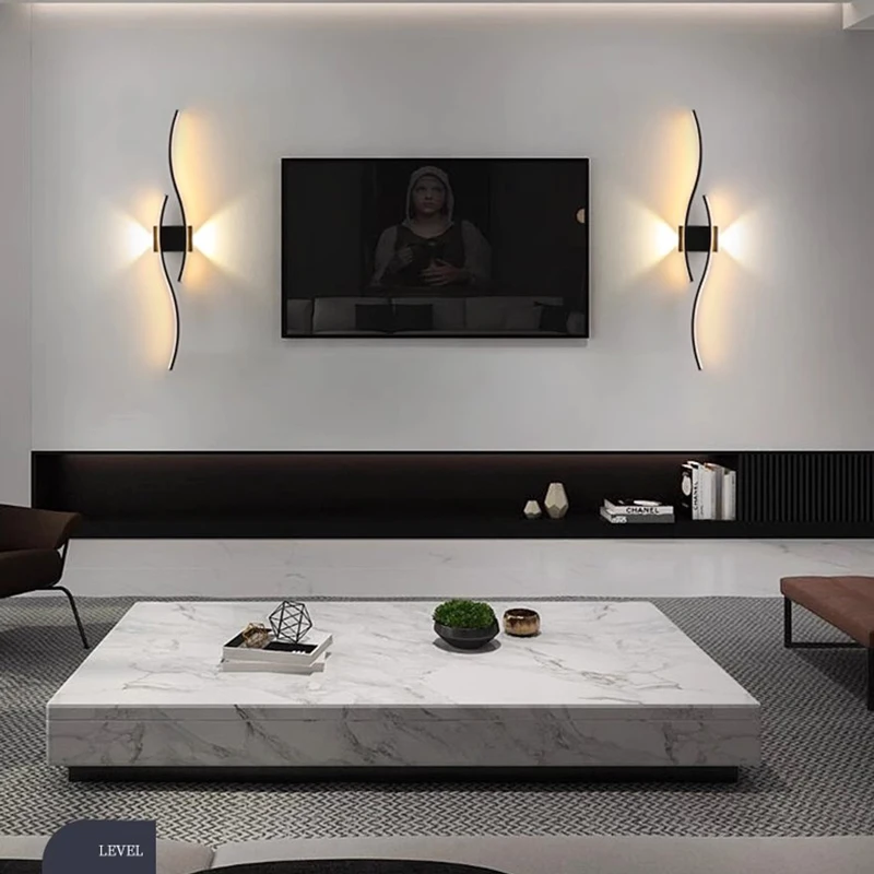 مصابيح جدارية داخلية LED لغرفة النوم، أضواء جدارية...