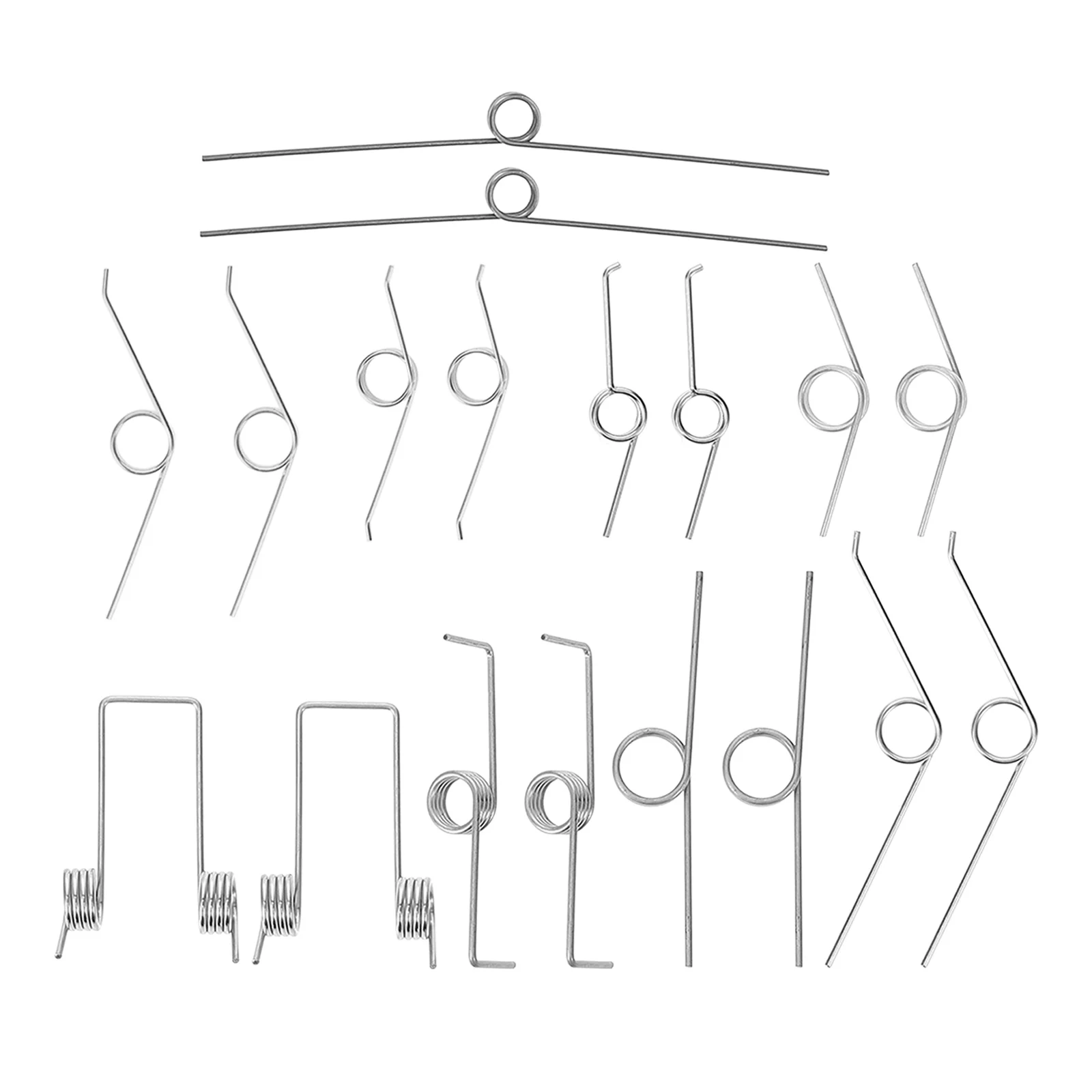 18 Pcs Trash Can Storage Lid Torsional Spring Replace Stainless Steel for Repair Small