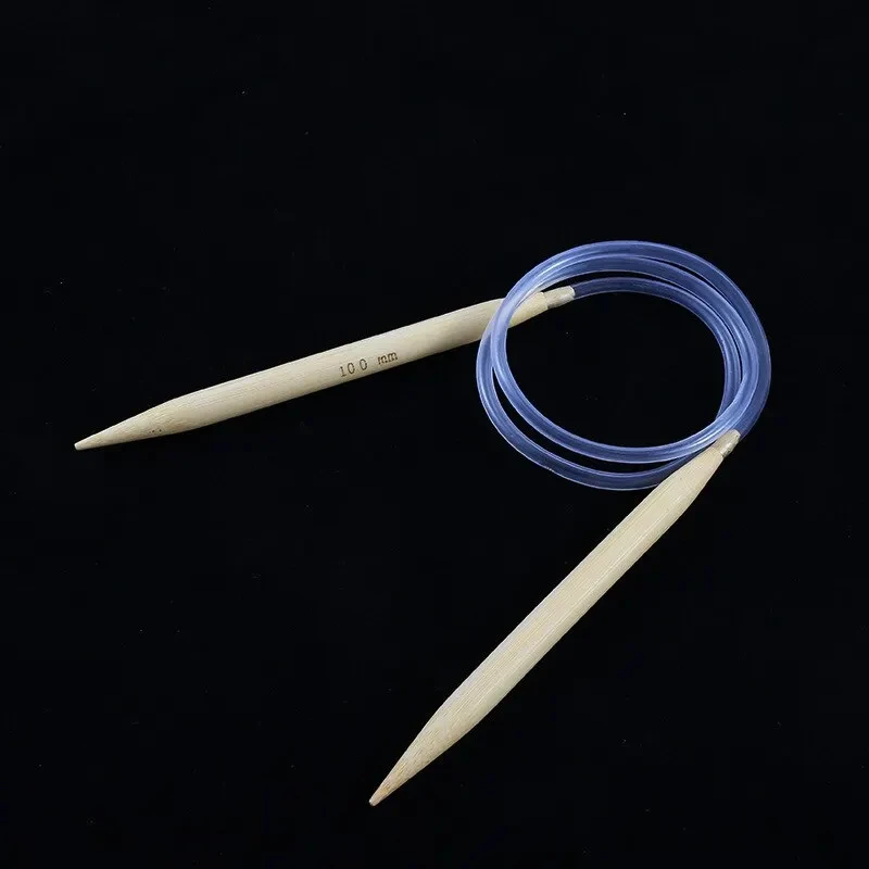 Bamboo Plastic Circular Knitting Needles 1Pcs Beige Crochet Needles Pins Needle Craft Tools DIY Sewing Tools 5mm 8mm