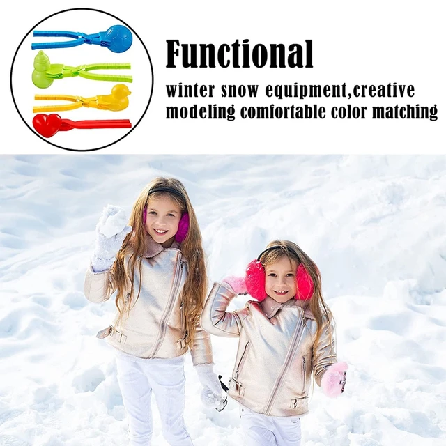 Snowball Maker Toddler Winter Snow Toys Kit Winter Snow Toys Kit With  Handle For Snow Shapes Maker Snow Toys For Kids Adults - AliExpress