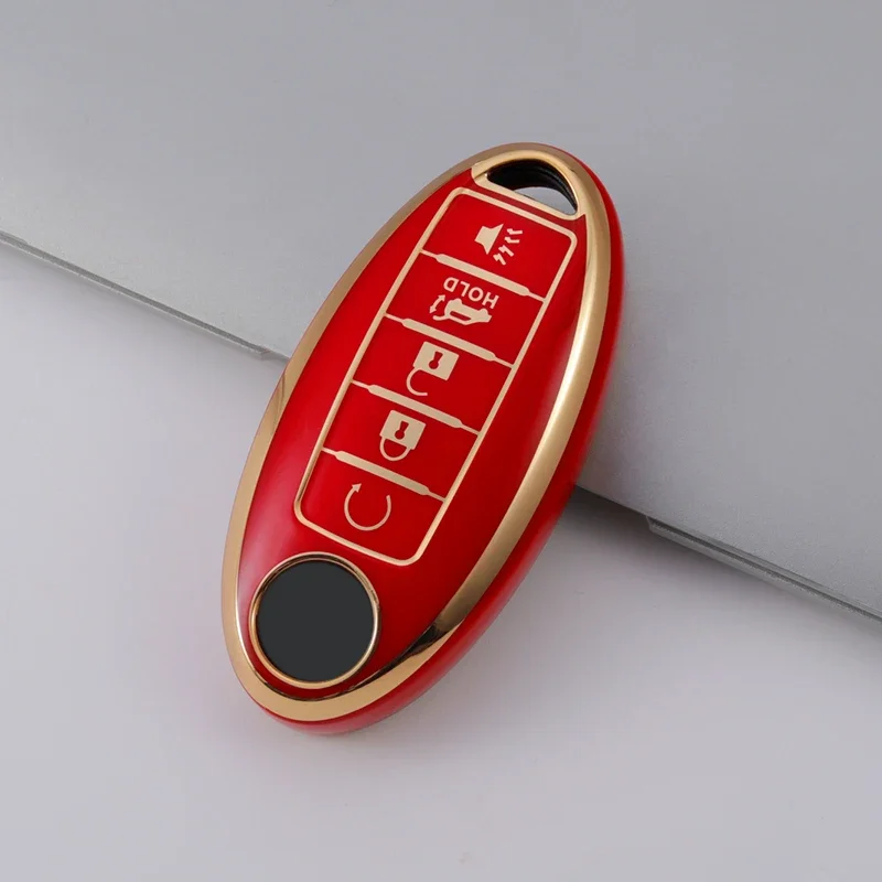 5 Buttons TPU Shell Fob Holder Keychain Protector For Nissan Rouge Maxima Altima Sentra Murano Qashqai Car Remote Key Case Cover key case key case cover car key shell remote control case cover