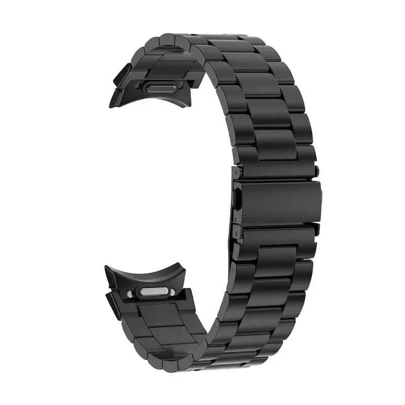 Curved Interface Metal Strap Wristband - Premium Design