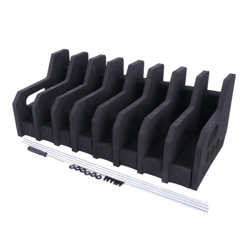 652D Light weights Handgun Display Stand 8 Slot EVA Foams Handgun Rack Universal Protective Holsters Shooting Part