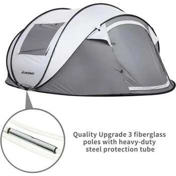 Camping Instant Tent, 2/4/6/8/10 Person Pop Up Tent, Water Resistant Dome Tent, Easy Setup for Camping Freight free 3